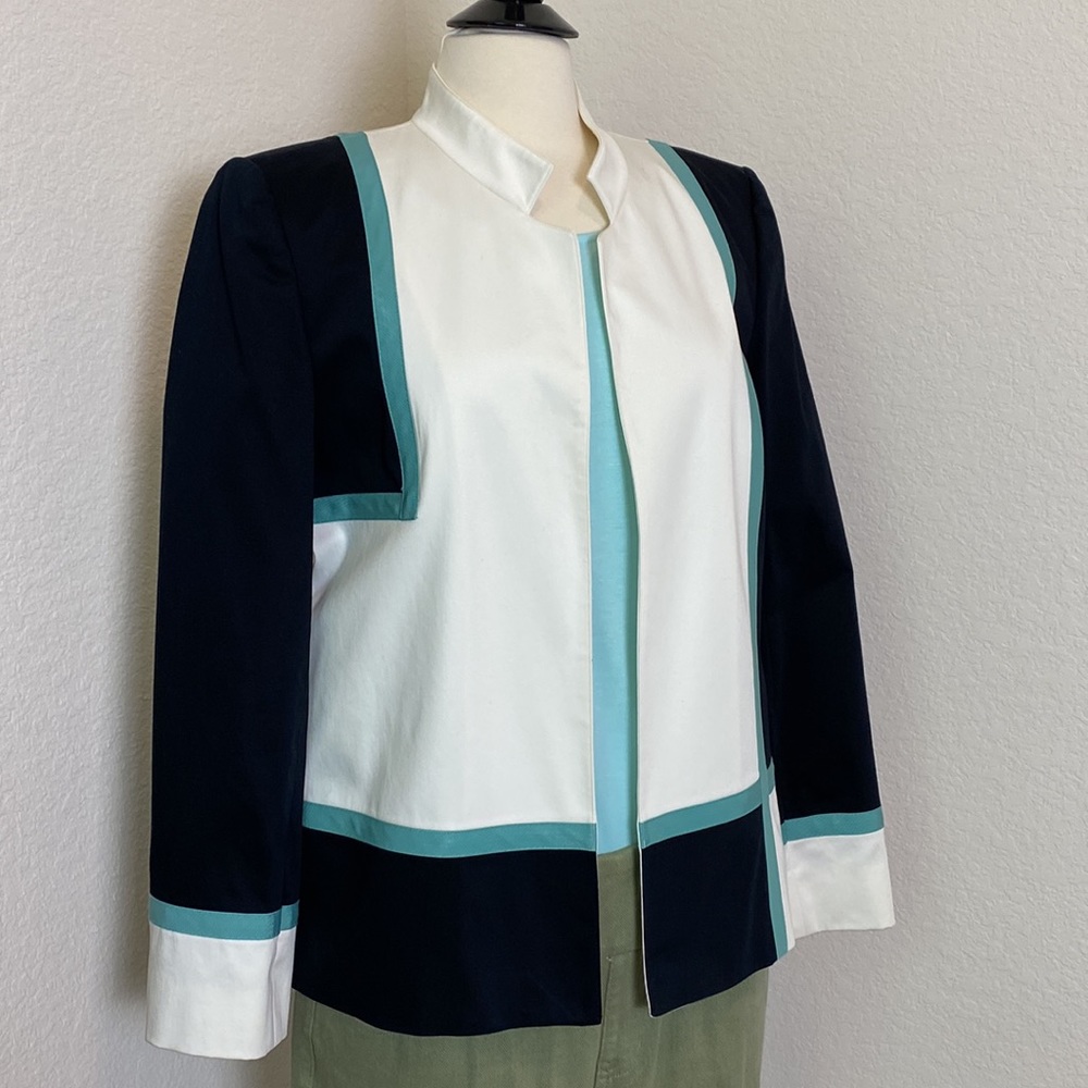 Linda Allard Ellen Tracy Color block jacket